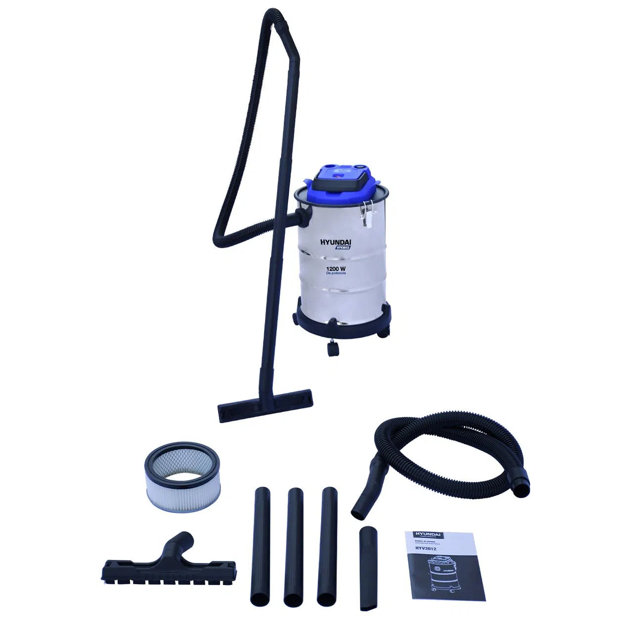 Aspiradora Electrica Hyundai 1200W Capacidad De 30 Litros HYV3012