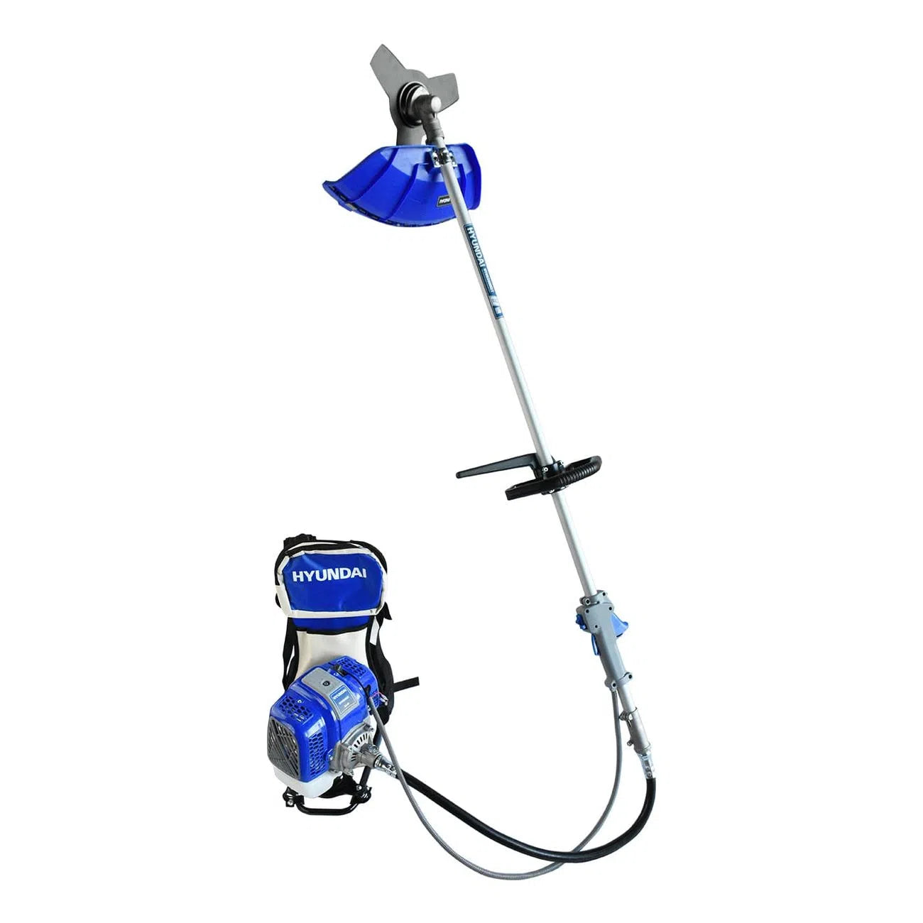 Desbrozadora Desmalezadora Profesional De Mochila Motor De Gasolina 52CC 2.5 Hp De 2 Tiempos Eje Flexible Cabezal Cuchilla HYUNDAI HYH5200MXT