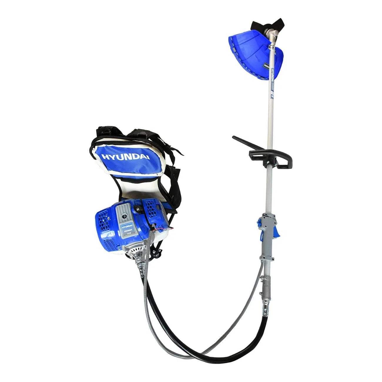 Desbrozadora Desmalezadora Profesional De Mochila Motor De Gasolina 52CC 2.5 Hp De 2 Tiempos Eje Flexible Cabezal Cuchilla HYUNDAI HYH5200MXT