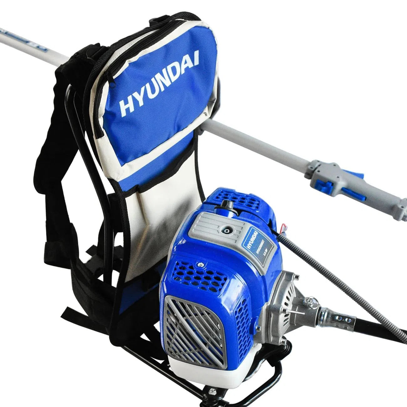 Desbrozadora Desmalezadora Profesional De Mochila Motor De Gasolina 52CC 2.5 Hp De 2 Tiempos Eje Flexible Cabezal Cuchilla HYUNDAI HYH5200MXT