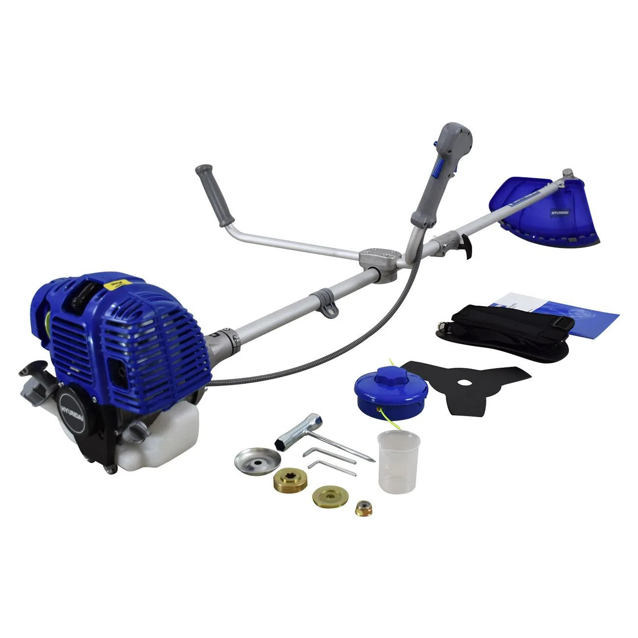 Desbrozadora Desmalezadora Profesional Motor De Gasolina 40CC 1.8Hp De 4 Tiempos Transmision Portatil Cabezal Cuchilla Arnes HYUNDAI HYH4040T