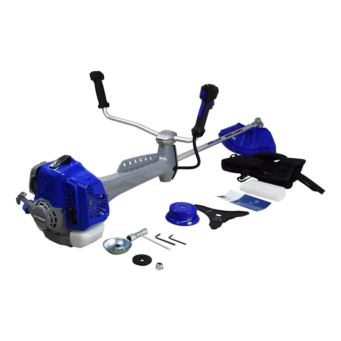 Desbrozadora Desmalezadora Profesional Motor De Gasolina 65 CC 3.5 Hp De 2 Tiempos Transmision Recta Sistema Antivibracion HYUNDAI HYH6528PRO