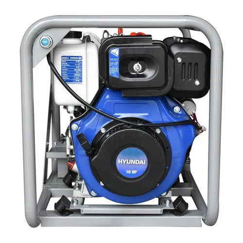 Motobomba Alta Presion A Diesel 10Hp 4 Tiempos Diametro De Succion Y Descarga 2" HYUNDAI HYWD2010EF