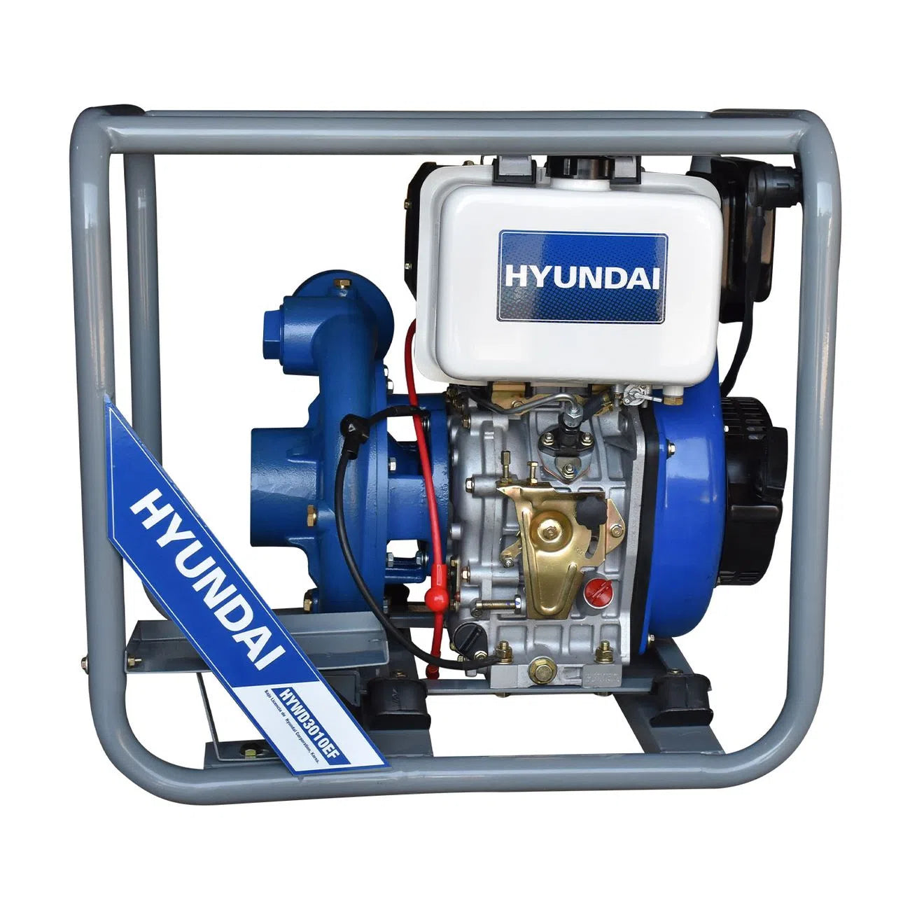 Motobomba Alta Presion A Diesel 10Hp 4 Tiempos Diametro De Succion Y Descarga 3" HYUNDAI HYWD3010EF