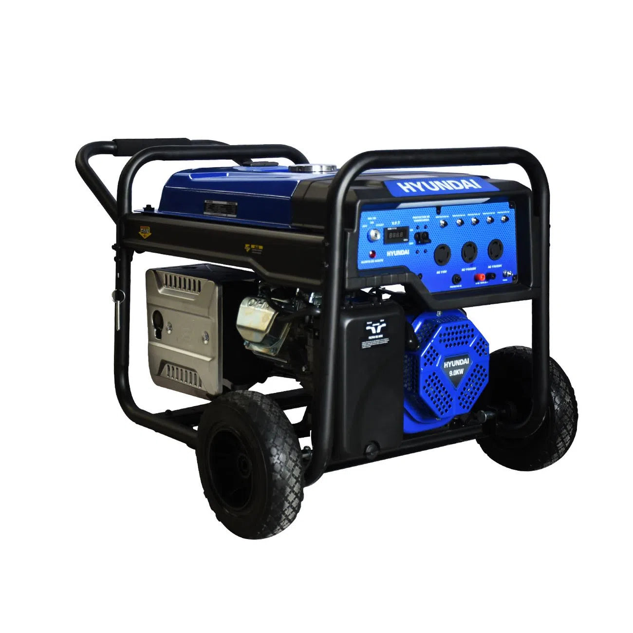 Generador Motor A Gasolina 18Hp Potencia Maxima 9000W Potencia Nominal 8500W 110V/220V HYUNDAI ETRON9500