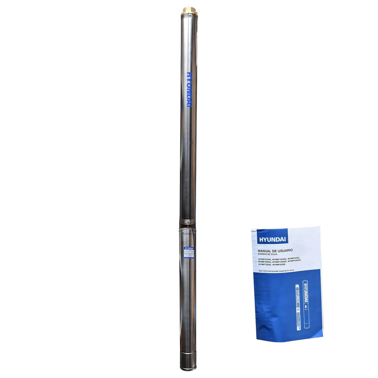 Bomba Sumergible Para Pozo De 7.5Hp Altura 320M Descarga 120L/Min Salida 2" HYUNDAI HYWP7500G