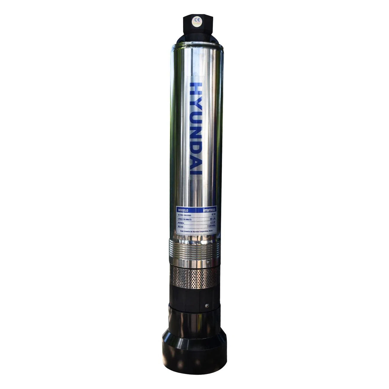 Bomba Sumergible Para Pozo De 1/2Hp Altura 42M Descarga 98L/Min Salida 1 1/4"" HYUNDA HYWTR50