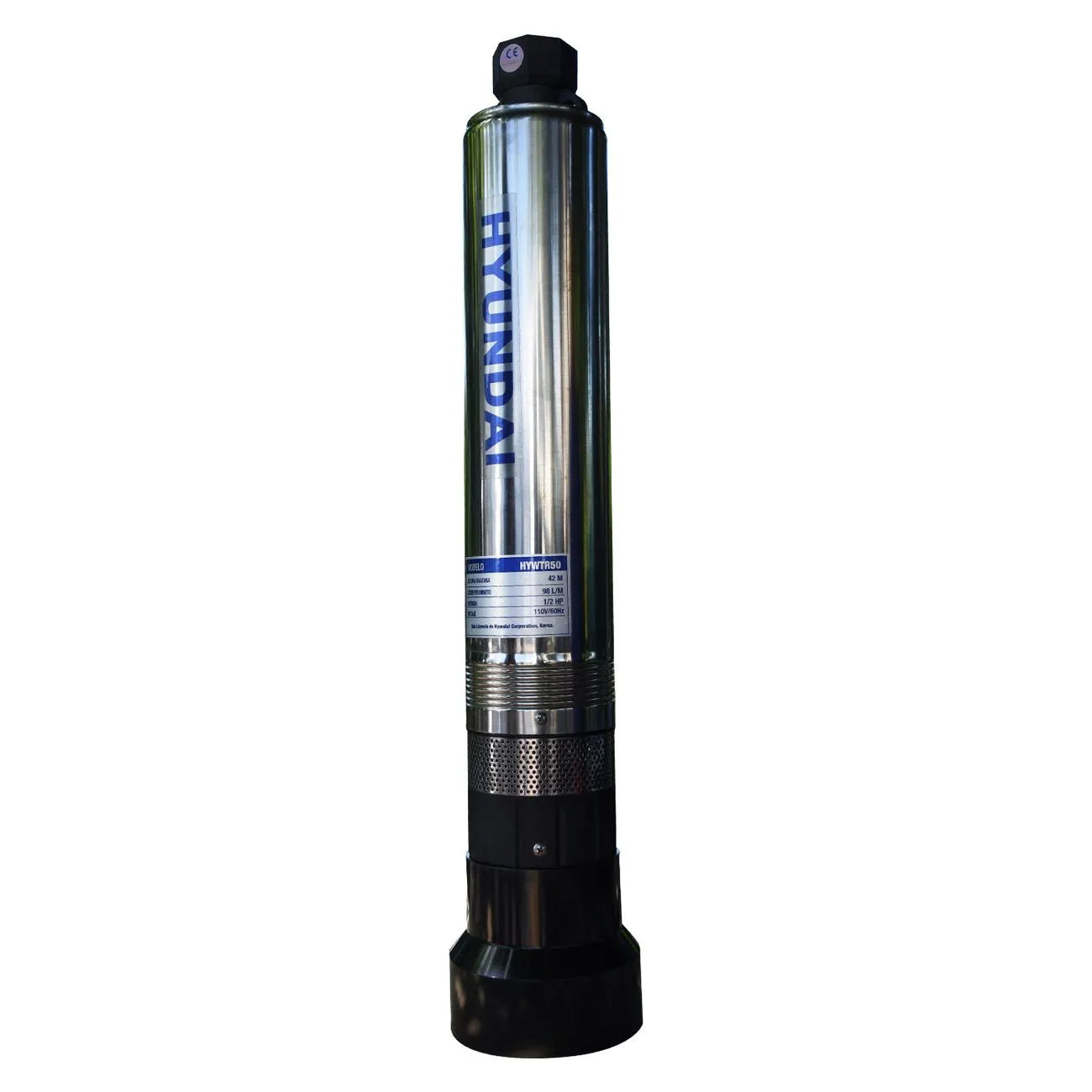 Bomba Sumergible Para Pozo De 1/2Hp Altura 42M Descarga 98L/Min Salida 1 1/4"" HYUNDA HYWTR50