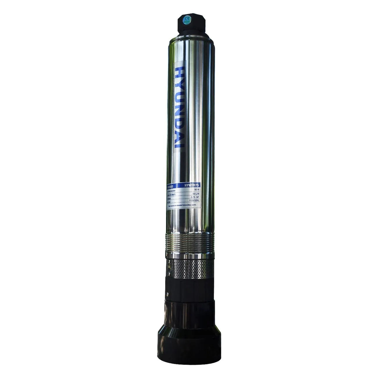 Bomba Sumergible Para Pozo De 3/4Hp Altura 50M Descarga 98L/Min Salida 1 1/4"" HYUNDA HYWTR75