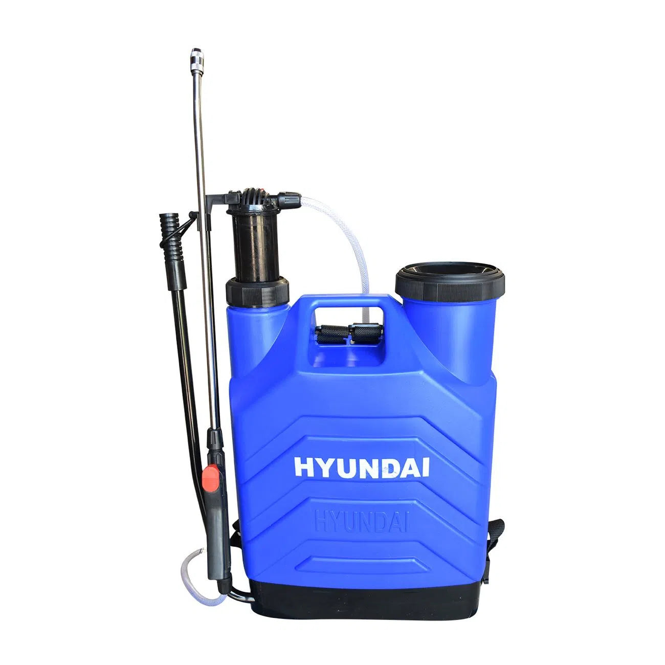 Fumigadora Aspersora 20L Doble Lanza Manual 87 Psi Sistema De Bombeo Cilindro/Piston Con Agitador HYUNDAI HYD2016XT