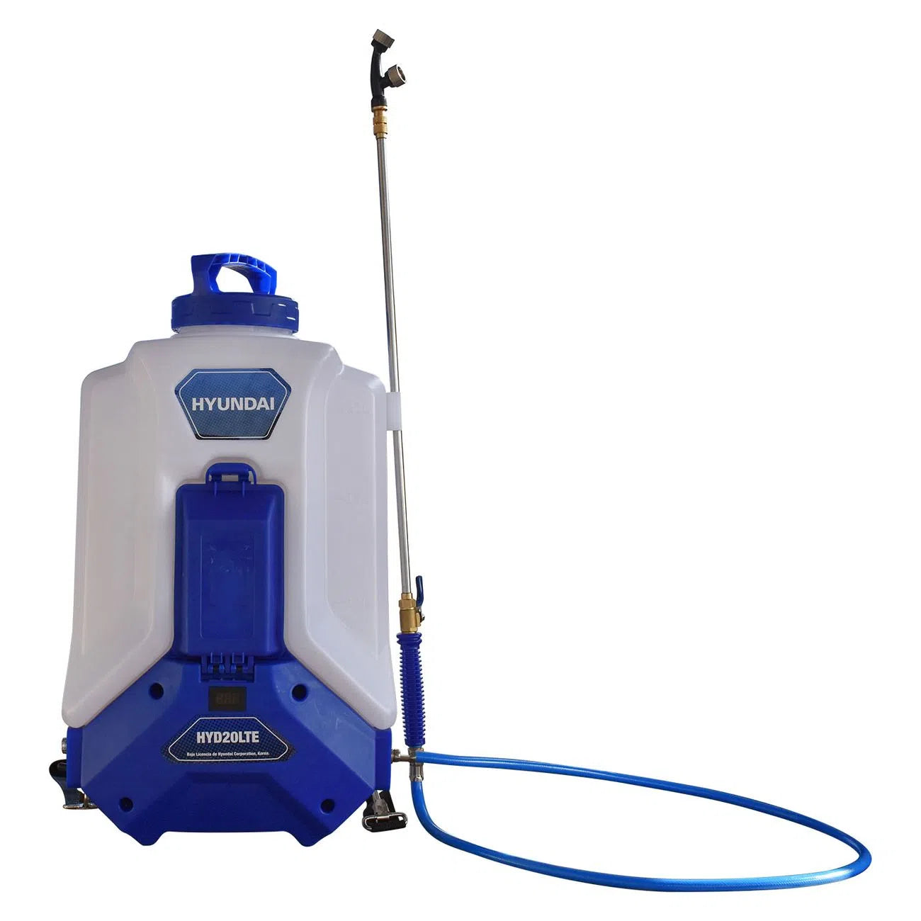 Fumigadora Aspersora 20L Electrica Lanza Expandible Bateria De Litio Recargable 12v-12A Voltaje 110V/60 Hz HYUNDAI HYD20LTE
