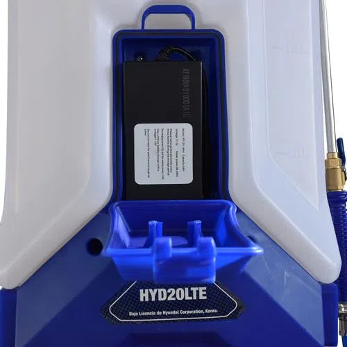 Fumigadora Aspersora 20L Electrica Lanza Expandible Bateria De Litio Recargable 12v-12A Voltaje 110V/60 Hz HYUNDAI HYD20LTE