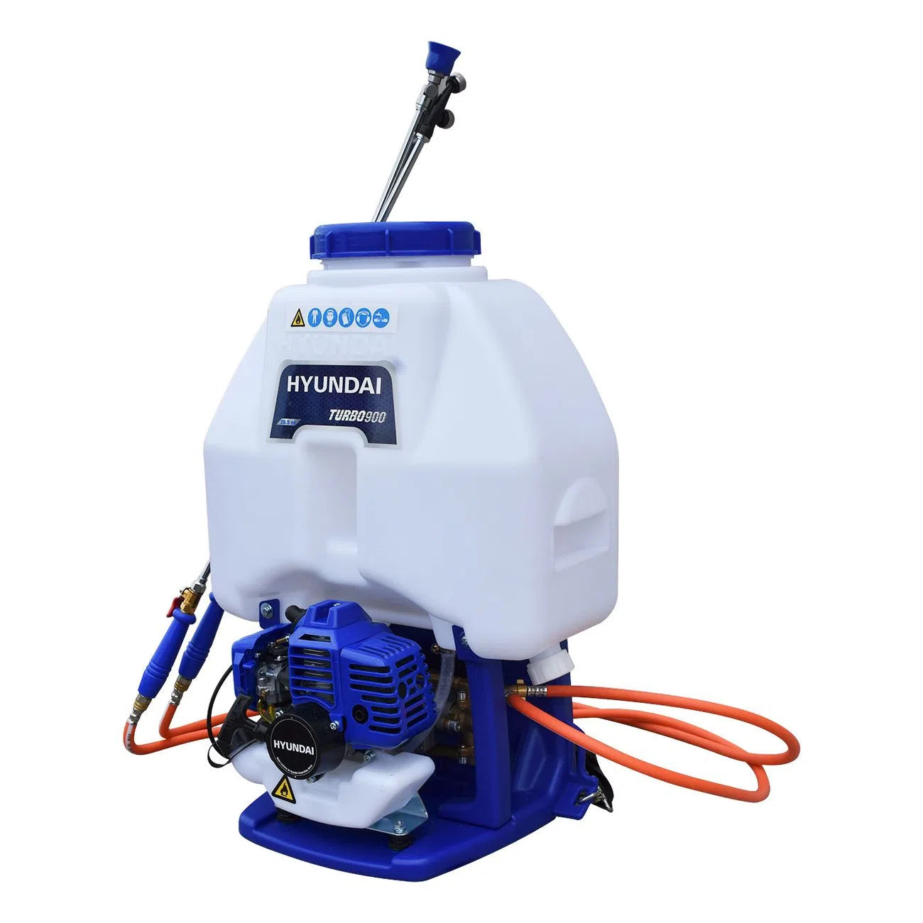 Fumigadora Aspersora 25L De Doble Varilla Motorizada 1.2 Hp Motor Hyundai De 2 Tiempos 26.5 CC HYUNDAI TURBO900