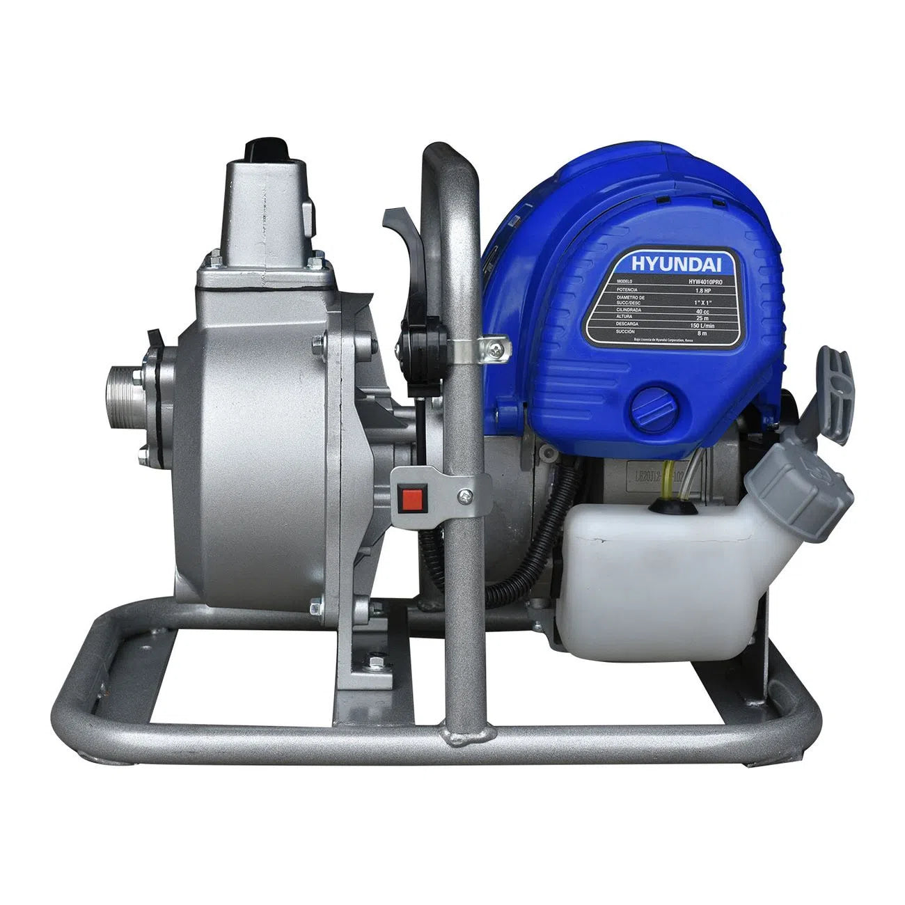 Motobomba Autocebante A Gasolina 1.8 Hp 40CC De 4 Tiempos Diametro De Succion Y Descarga 1" HYUNDAI HYW4010PRO