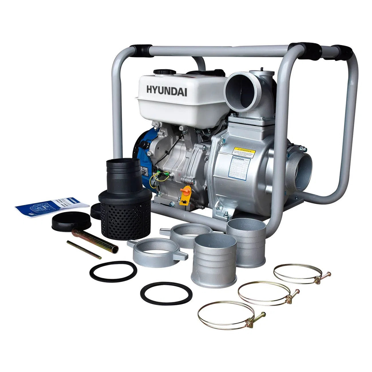 Motobomba Autocebante A Gasolina 13.1Hp De 4 Tiempos Diametro De Succion Y Descarga 4" HYUNDAI HYW4013