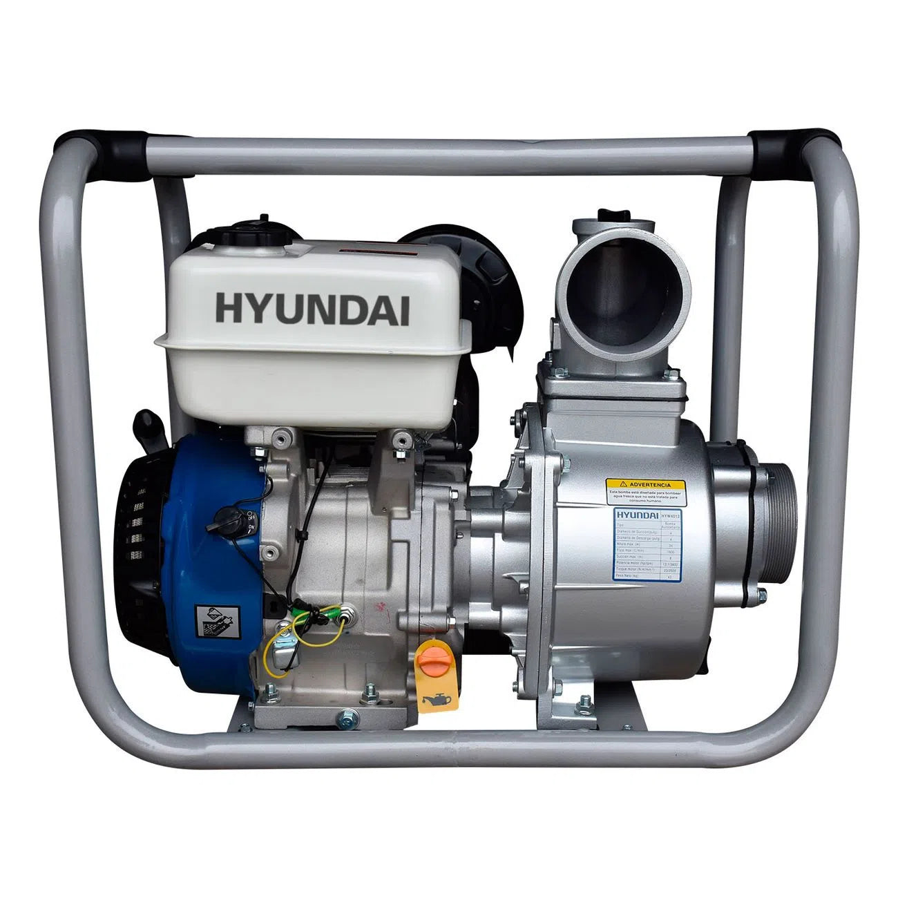 Motobomba Autocebante A Gasolina 13.1Hp De 4 Tiempos Diametro De Succion Y Descarga 4" HYUNDAI HYW4013