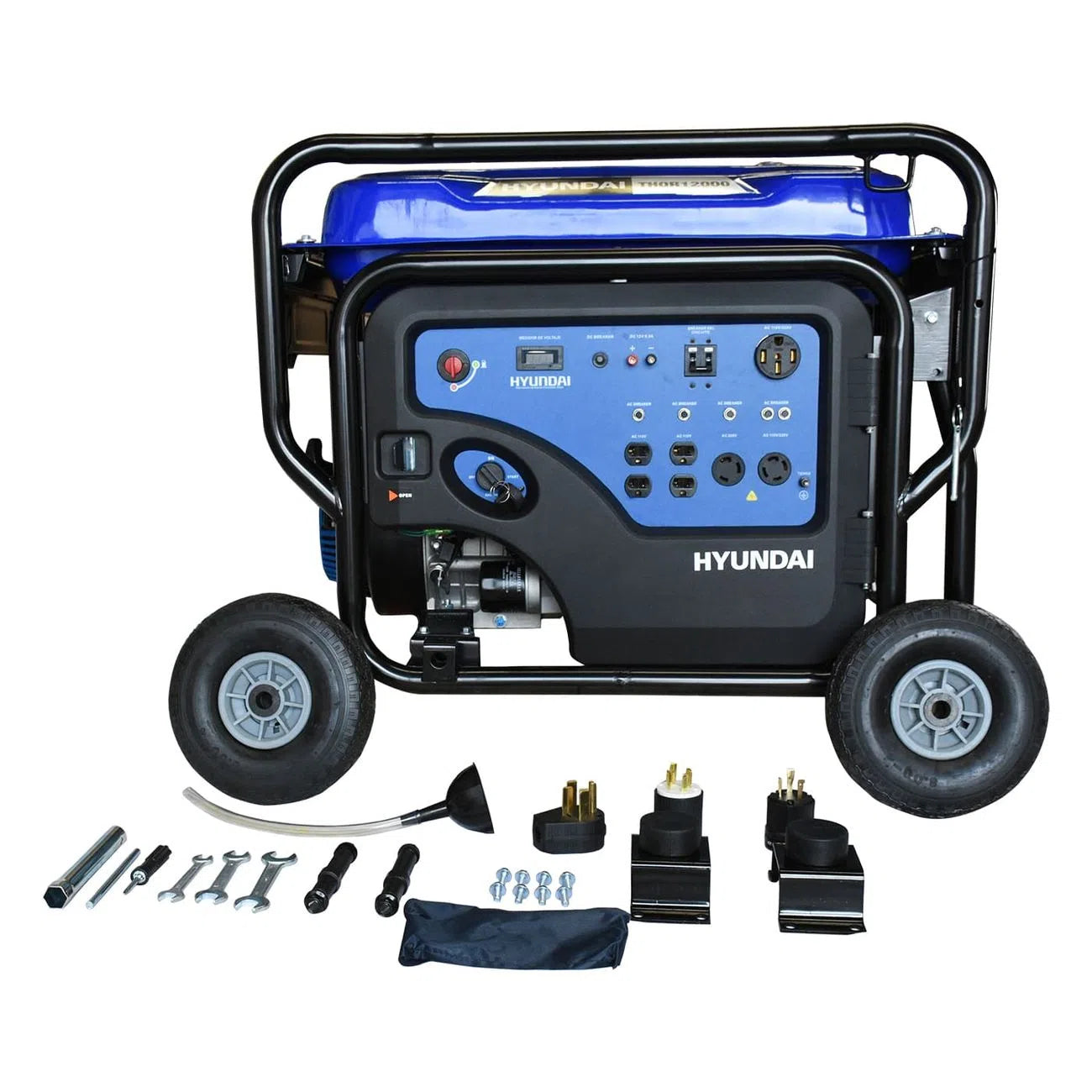 Generador Motor A Gasolina 22Hp Potencia Maxima 11500W Potencia Nominal 10500W 110V/220V HYUNDAI THOR12000