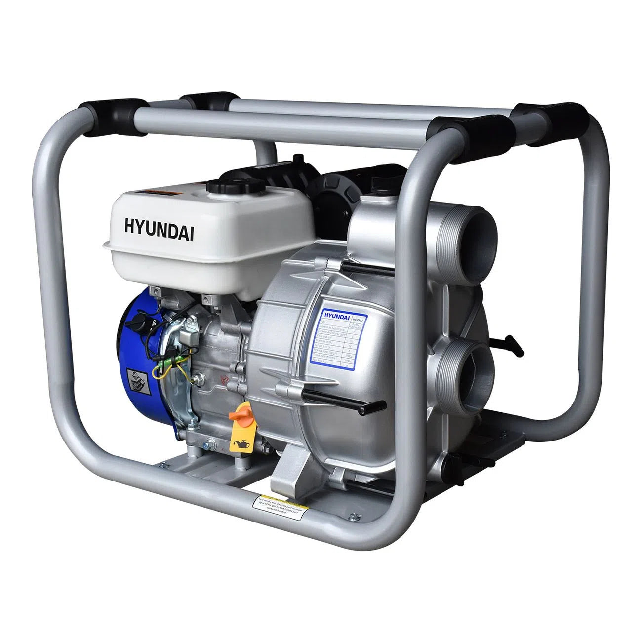 Motobomba Agua Lodosa A Gasolina 6.7Hp 4 Tiempos Diametro De Succion Y Descarga 3" HYUNDAI HCP653