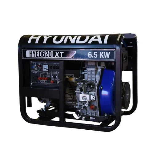 Generador Motor Diesel 12Hp Potencia Maxima 6000W Potencia Nominal 6500W 110V/220V HYUNDAI HYED620XT