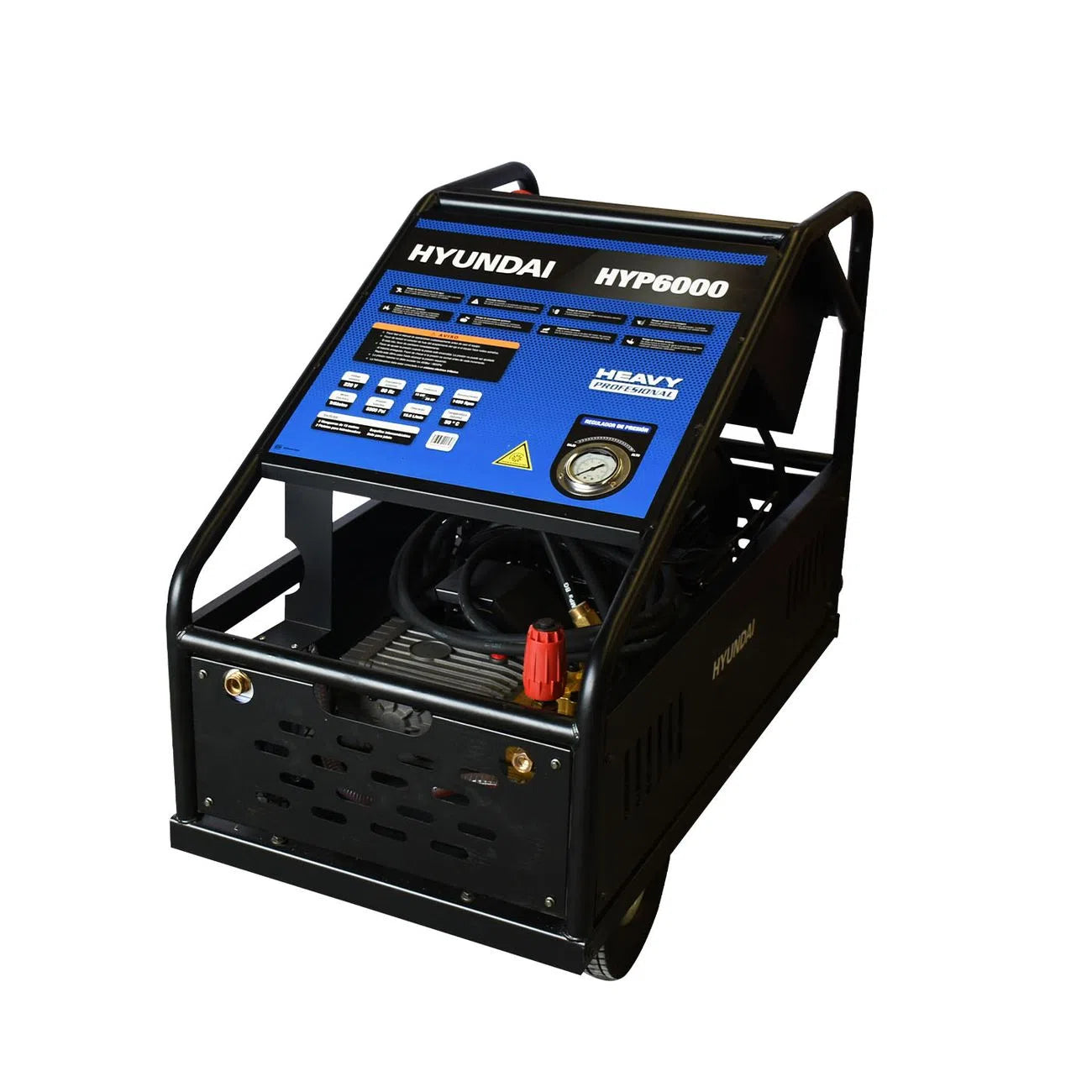 Hidrolavadora Eléctrica Con Motor De 20Hp Trifásico 220V De 5800Psi De Presi—n Incluye Dos Mangueras Y Dos Pistolas HYUNDAI HYP6000