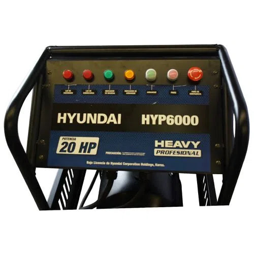Hidrolavadora Eléctrica Con Motor De 20Hp Trifásico 220V De 5800Psi De Presi—n Incluye Dos Mangueras Y Dos Pistolas HYUNDAI HYP6000
