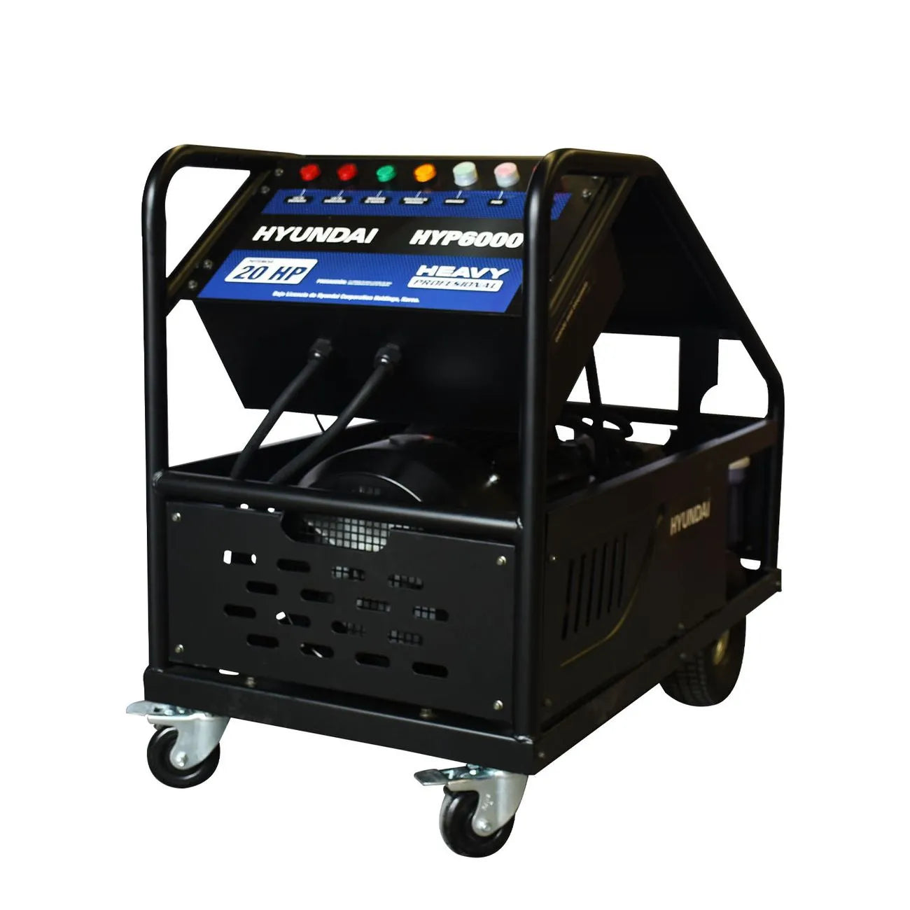 Hidrolavadora Eléctrica Con Motor De 20Hp Trifásico 220V De 5800Psi De Presi—n Incluye Dos Mangueras Y Dos Pistolas HYUNDAI HYP6000