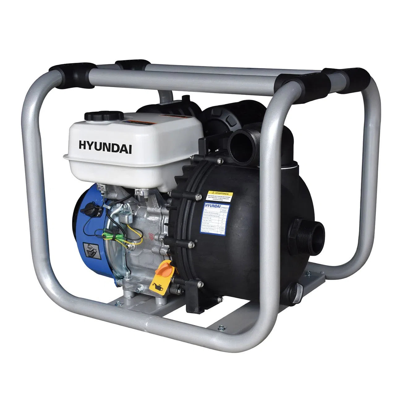 Motobomba Autocebante Para Quimicos A Gasolina 7Hp 4 Tiempos Diametro De Succion Y Descarga 2" HYUNDAI HYWQ2070