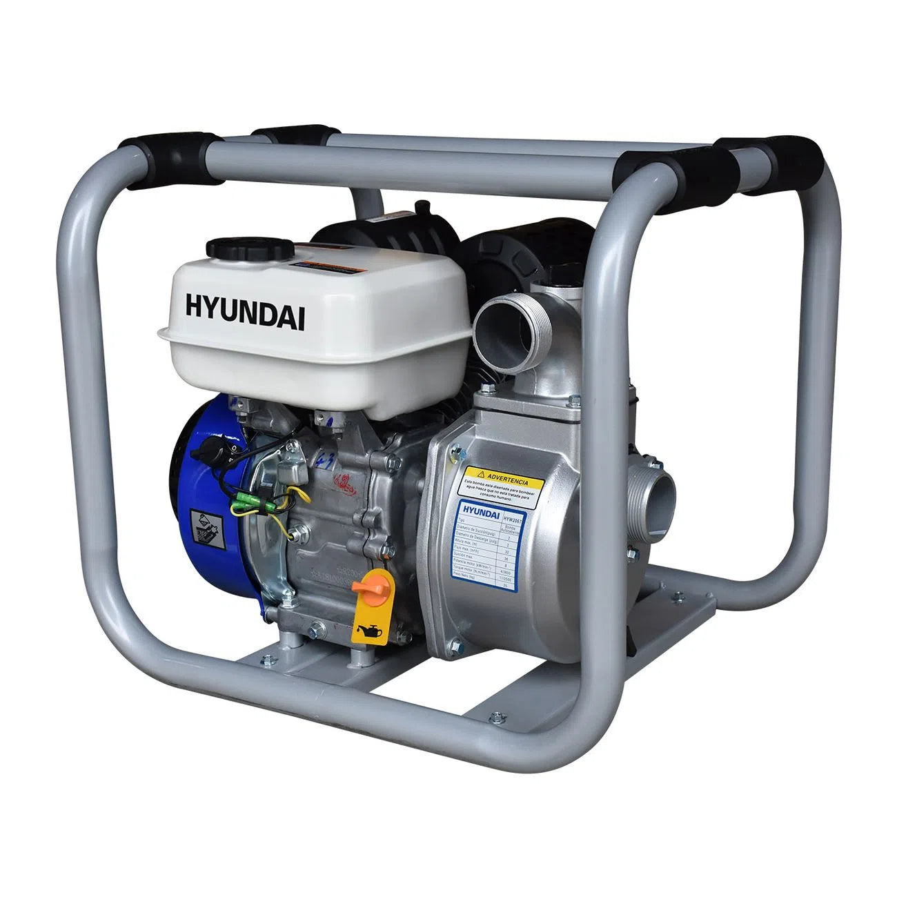 Motobomba Autocebante A Gasolina 6.7Hp De 4 Tiempos Diametro De Succion Y Descarga 2" HYUNDAI HYW2067