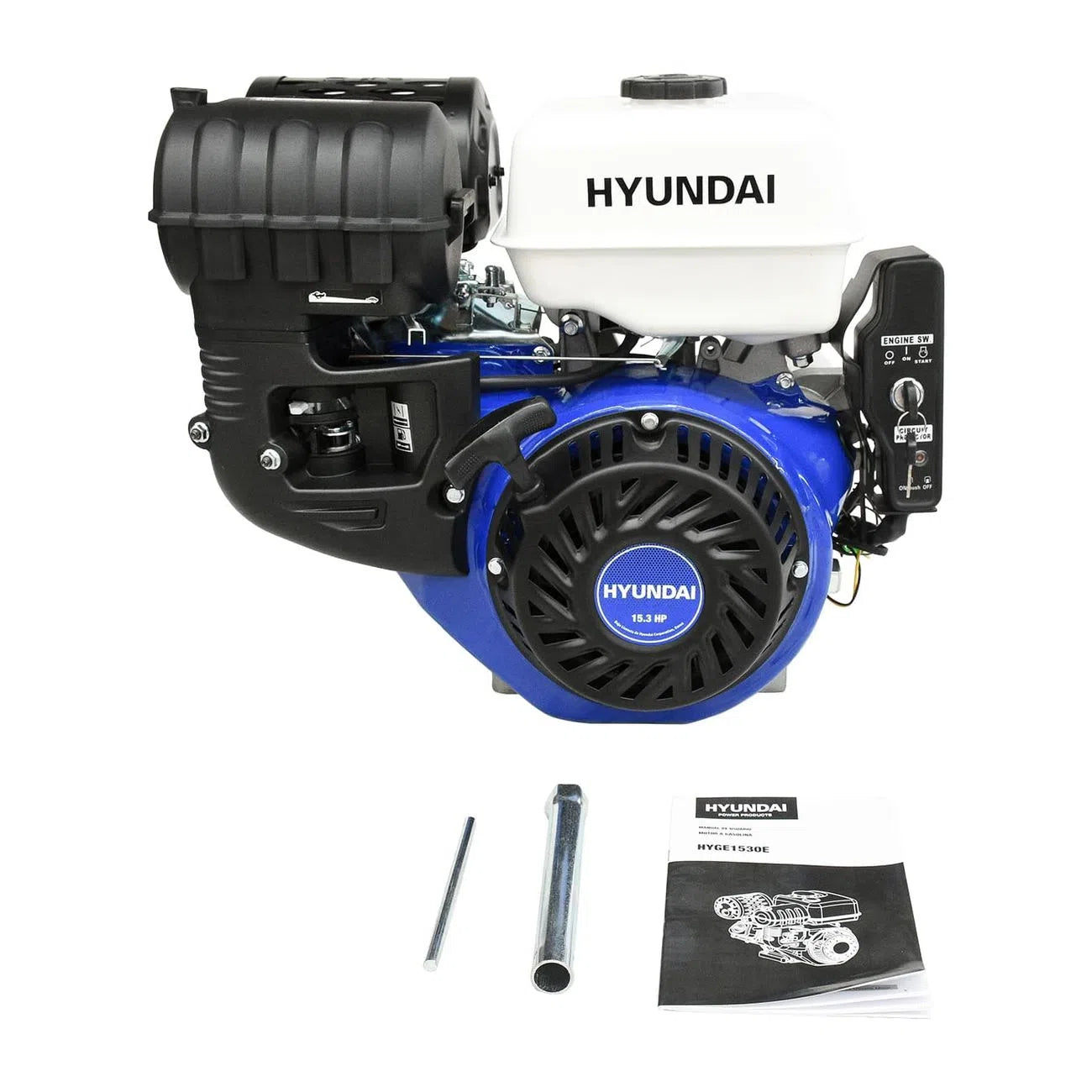Motor A Gasolina Con Encendido Electronico 15.3Hp Cigue–al 1" Torque 26.5N-m HYUNDAI HYGE1530E