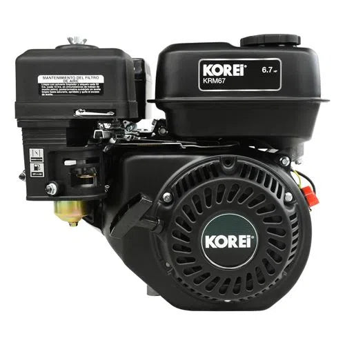 Motor A Gasolina De 4 Tiempos De 6.7HP KOREI KRM67