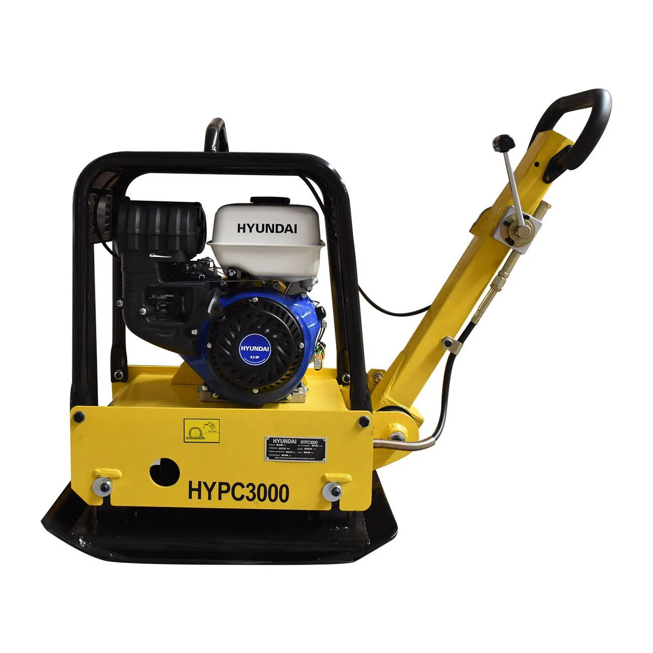 Placa Compactadora Motor A Gasolina De 9.3Hp Vibracion 4500 VPM Fuerza De Impacto 3000Kg HYUNDAI HYPC3000