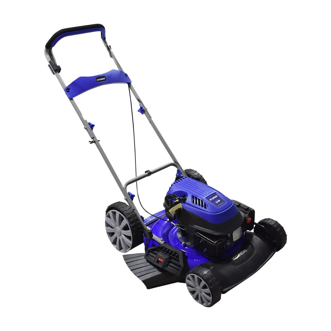 Podadora De Pasto Manual Corte De 20" Motor A Gasolina De 4 Tiempos 3.5Hp 139CC Elevador De 6 Posiciones Ruedas Delanteras De 7" Y Traseras De 10" HYUNDAI HYLM4020