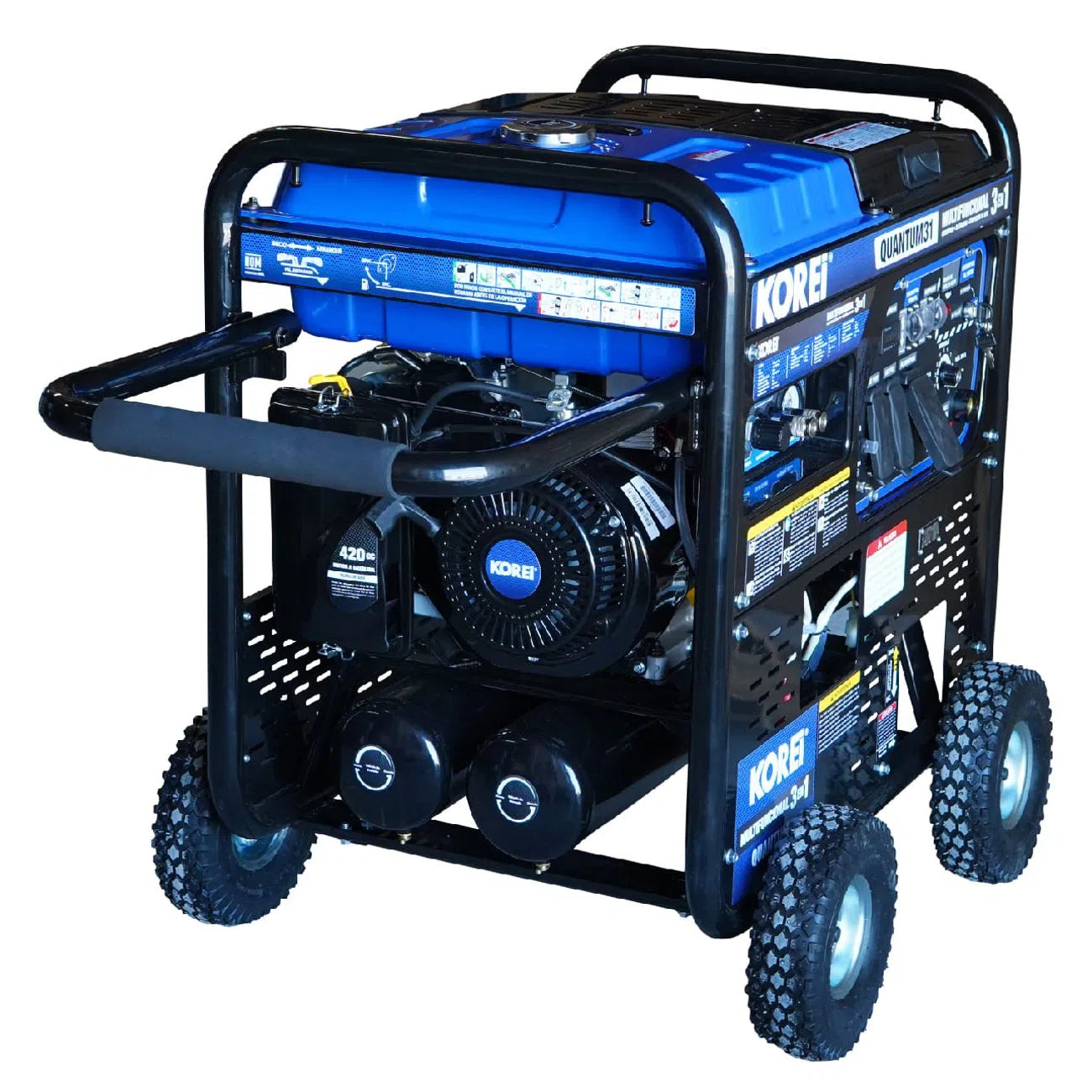 Generador 5500W Soldadora 200A Compresor De Aire 3 en 1 A Gasolina 14 Hp HYUNDAI QUANTUM31
