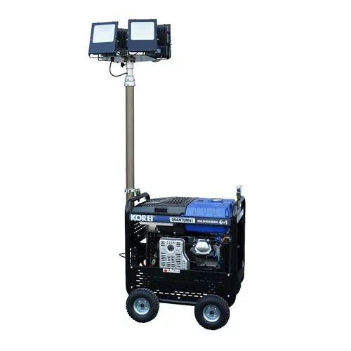 Generador 5500W Soldadora 200A Compresor De Aire Y Torre De Iluminaci—n 4 en 1 A Gasolina 14 Hp HYUNDAI QUANTUM41