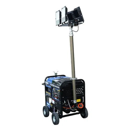 Generador 5500W Soldadora 200A Compresor De Aire Y Torre De Iluminaci—n 4 en 1 A Gasolina 14 Hp HYUNDAI QUANTUM41