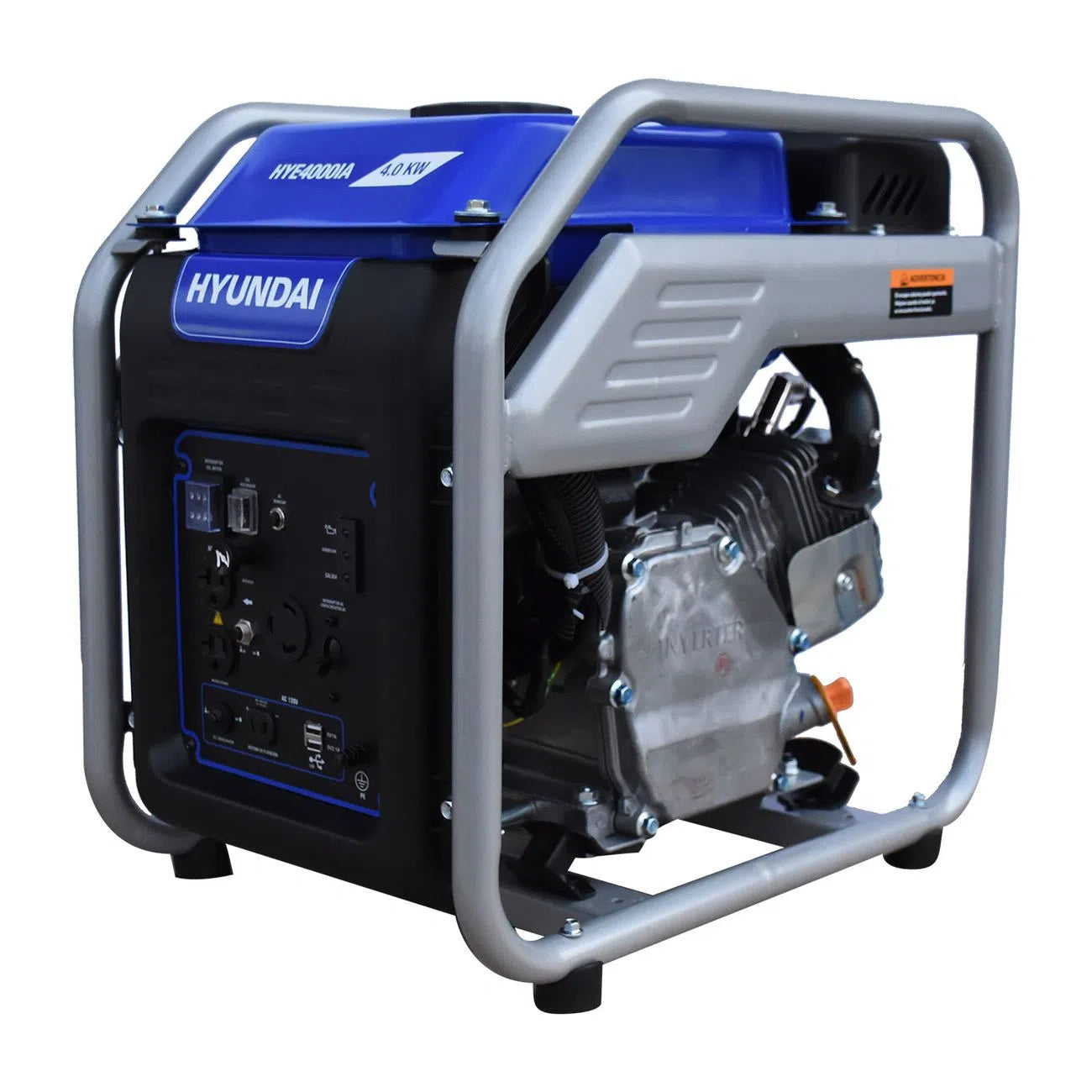 Generador Inverter A Gasolina 7Hp Potencia Nominal 3500W Potencia Maxima 4000W 110V HYUNDAI HYE4000IA
