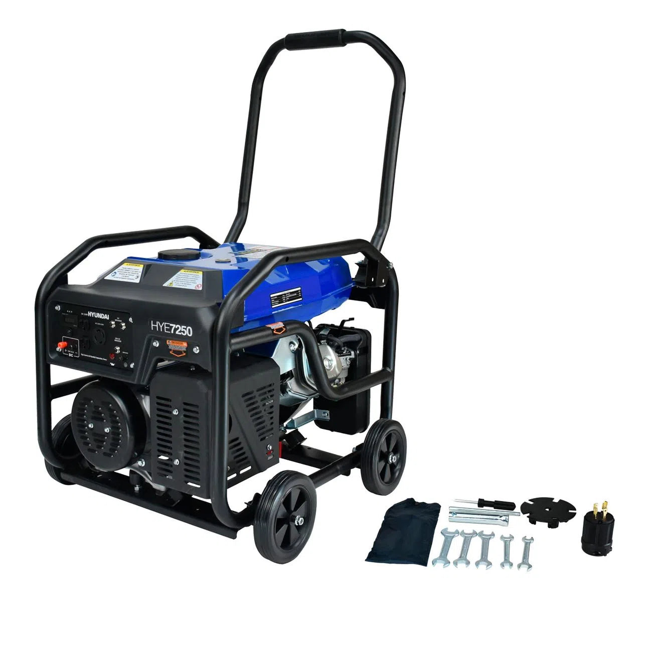 Generador Motor A Gasolina 15Hp Potencia Maxima 7200W Potencia Nominal 6500W 110V/220V HYUNDAI HYE7250