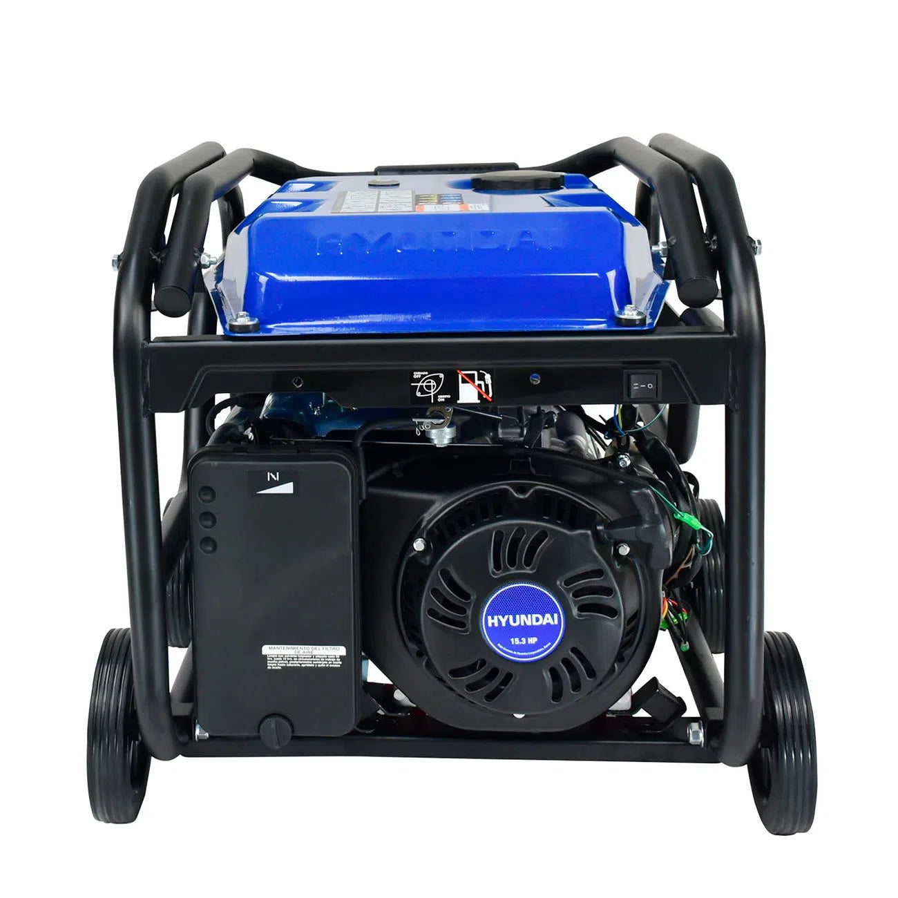 Generador Motor A Gasolina 15Hp Potencia Maxima 7200W Potencia Nominal 6500W 110V/220V HYUNDAI HYE7250