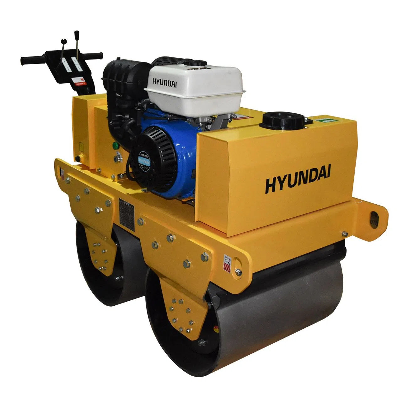 Rodillo Vibrador De Dos Cilindros Motor A Gasolina De 13Hp Fuerza De Compactacion 2000Kg Transmision Hidraulica HYUNDAI HYRV800