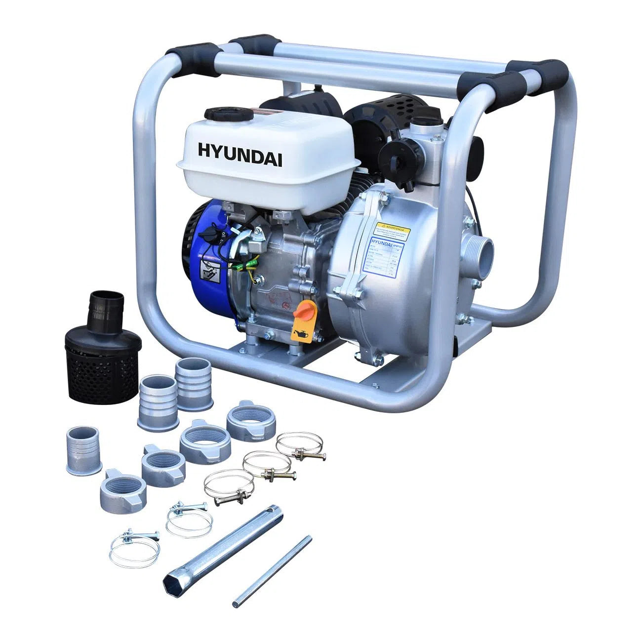 Motobomba Autocebante Alta Presion A Gasolina 7Hp 4 Tiempos Diametro De Succion Y Descarga 2" HYUNDAI HPWP552