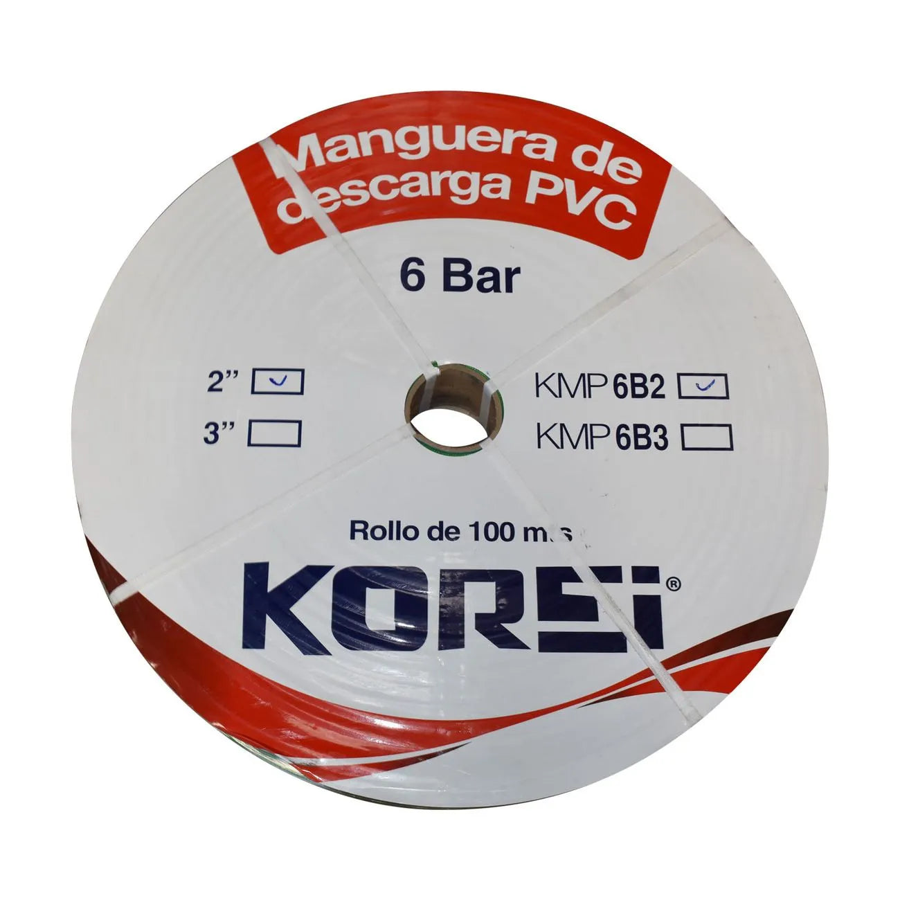 Manguera Plana De Descarga De 2 Pulgadas De 100M 6BAR KOREI KMP6B2