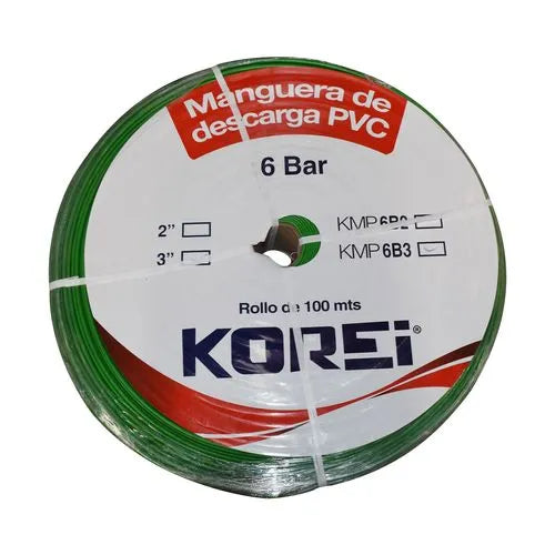 Manguera Plana De Descarga De 3 Pulgadas De 100M 6BAR KOREI KMP6B3