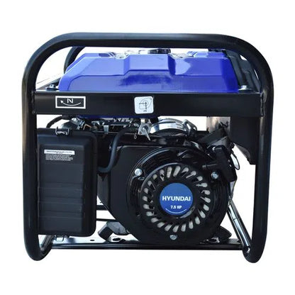 Generador Motor A Gasolina 7.5Hp Potencia Maxima 3000W Potencia Nominal 2800W 110V/220V 60Hz HYUNDAI HHY3000